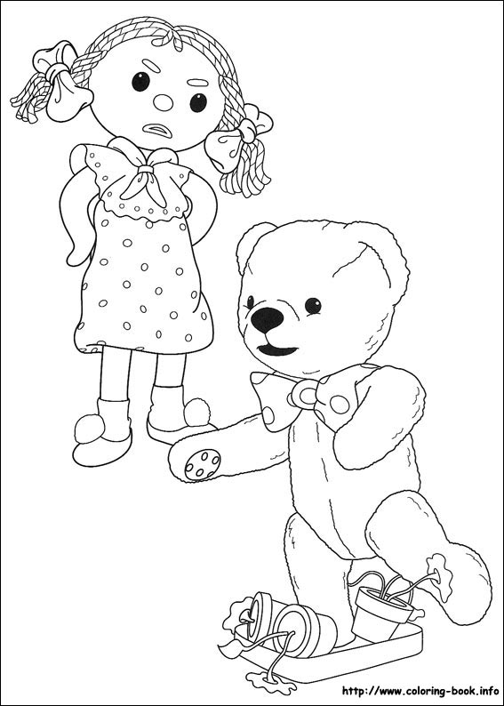 Andy Pandy coloring picture